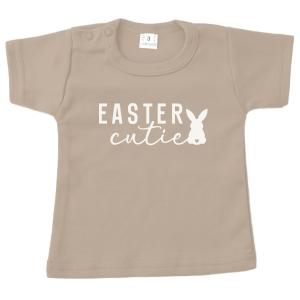 baby shirt pasen easter cutie zand opdruk wit.jpg