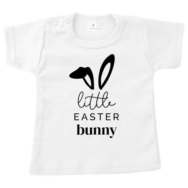 baby shirt pasen little easter bunny wit.jpg