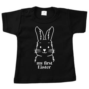 baby shirt pasen my first easter big bunny zwart.jpg