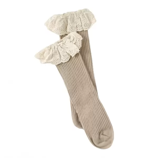 knie sokjes taupe.webp