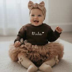 gepersonaliseerde meisjes trui met naam & hartje