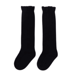 Knie Sokjes Lace Black - Afbeelding 1