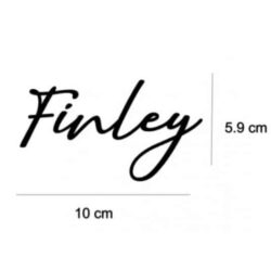 afmeting sticker Sticker Naam Trip Trap Kinderstoel - Afbeelding 9