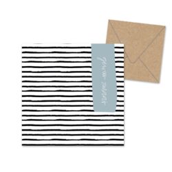 kaart gewoon zomaar Gewoon zomaar Dubbele ansichtkaart met envelop - Afbeelding 1