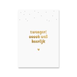 Kaart Zwanger! Heerlijk! - Afbeelding 1