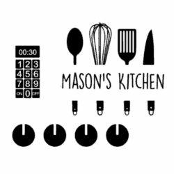 sticker keukentje ikea naam