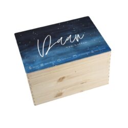 herinneringskist night sky blauw Herinnerings kist night sky - Afbeelding 1