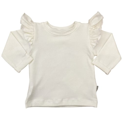 ruffle shirt ecru 2