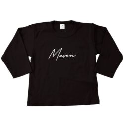 Shirt Naam Retro Black - Afbeelding 1