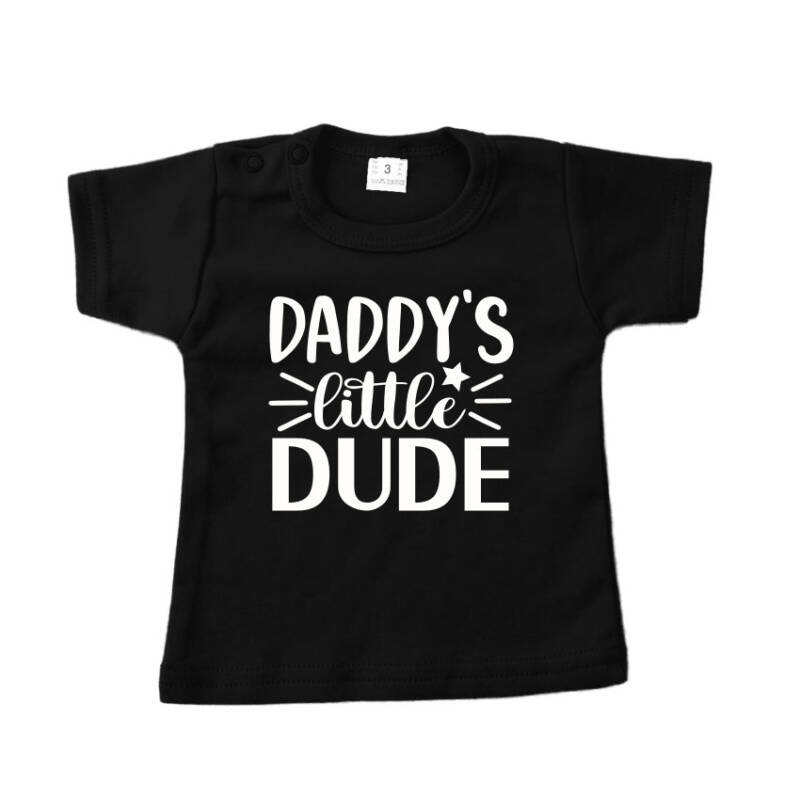 shirt zwart daddys little dude