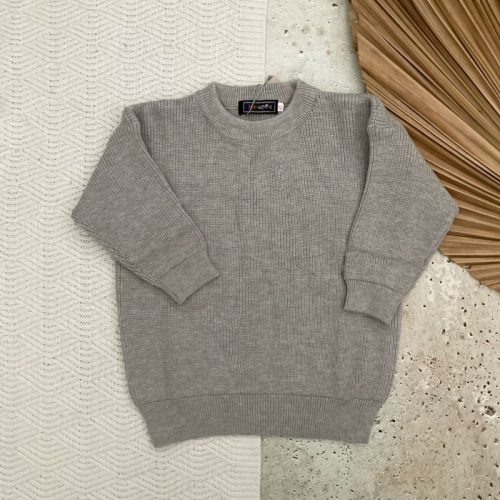 sweaterdress knit grey