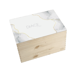 Herinneringskist aquarel grey gold #1 - Afbeelding 1