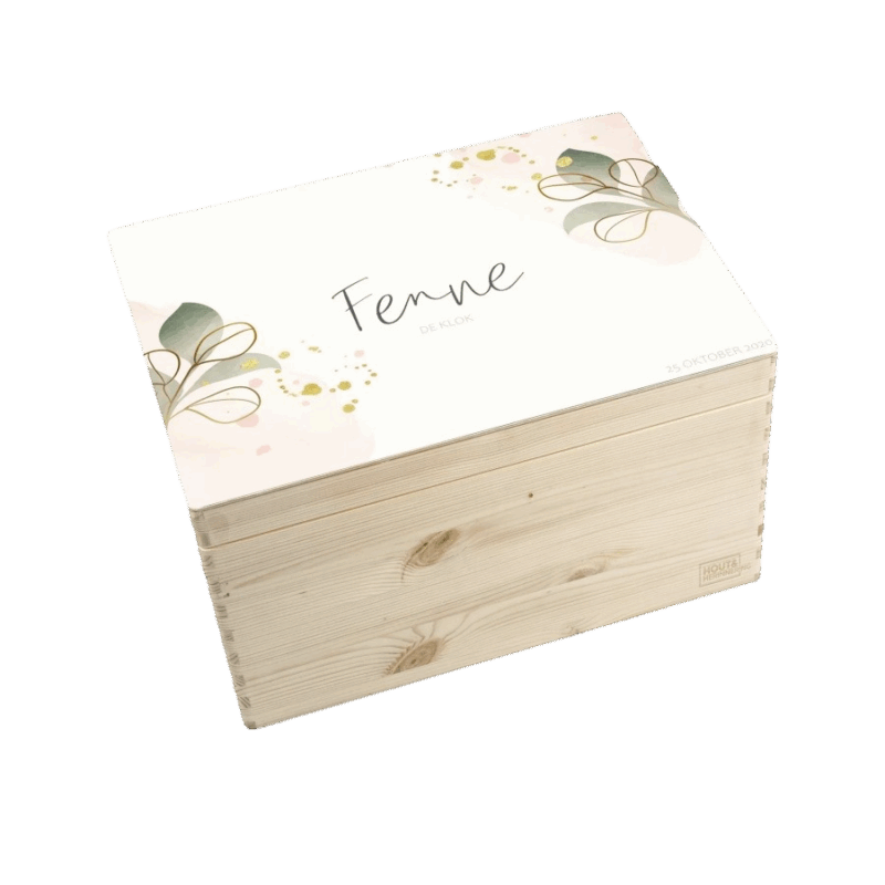 herinneringskist floral gold