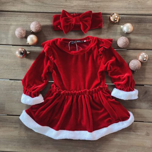 kerst jurk rood meisje