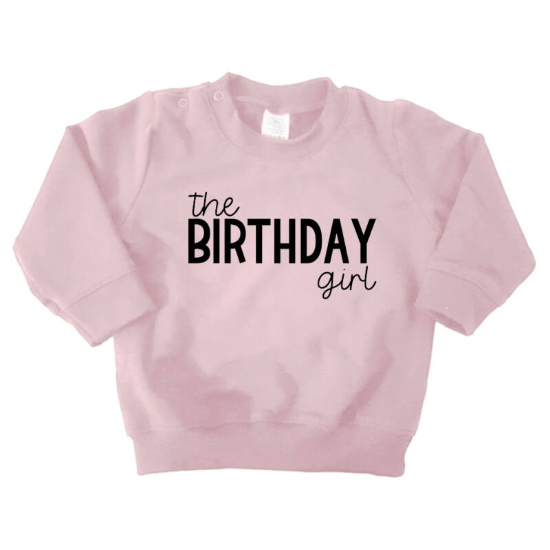 sweater birthday girl roze