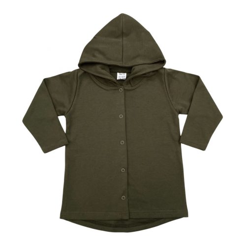 khaki kindervest hoodie 1