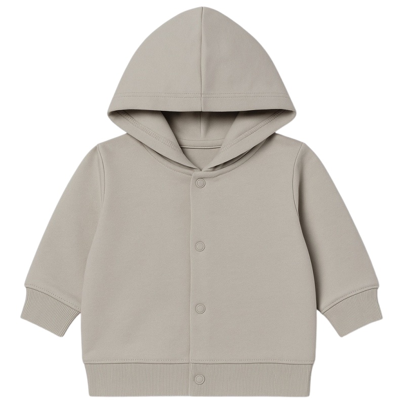 vest hoodie jongen zand capuchon