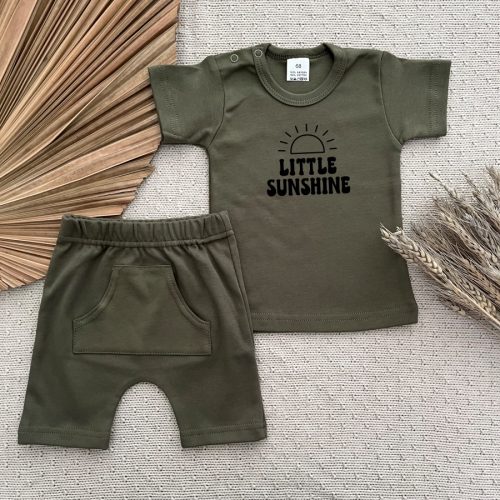 khaki set little sunshone