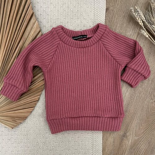knit sweater fuchsia