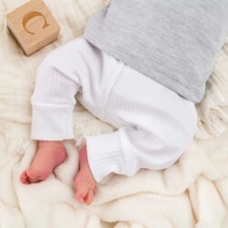 Little Adventure broekje rib wit - Afbeelding 1