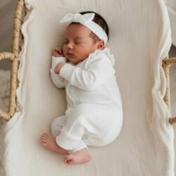 meisjes boxpakje rib wit meisjes boxpakje rib wit