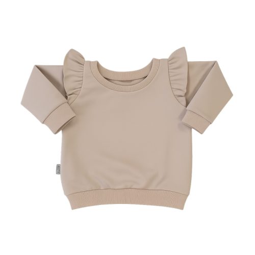 ruffle shirt beige