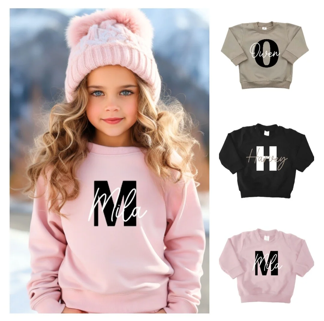 sweater groot naam letter