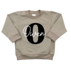 Little Adventure sweater naam letter - Afbeelding 2