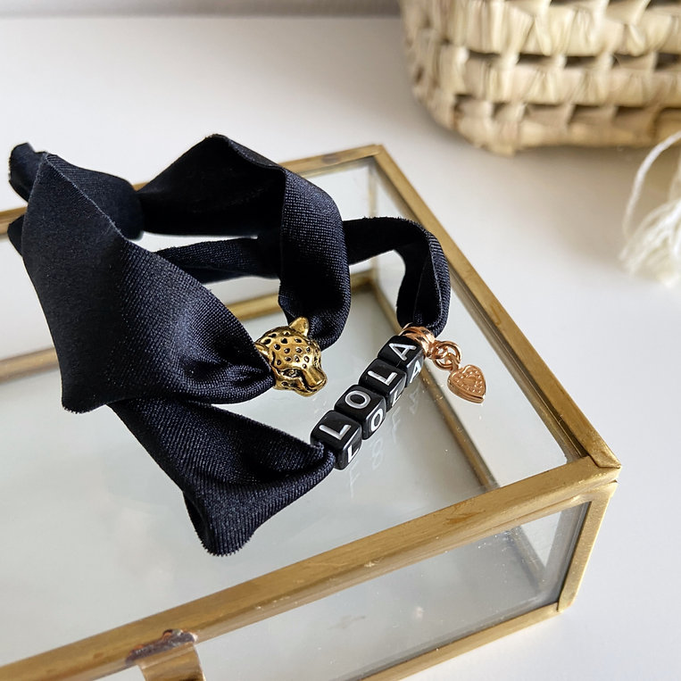 Armband Zwart breed