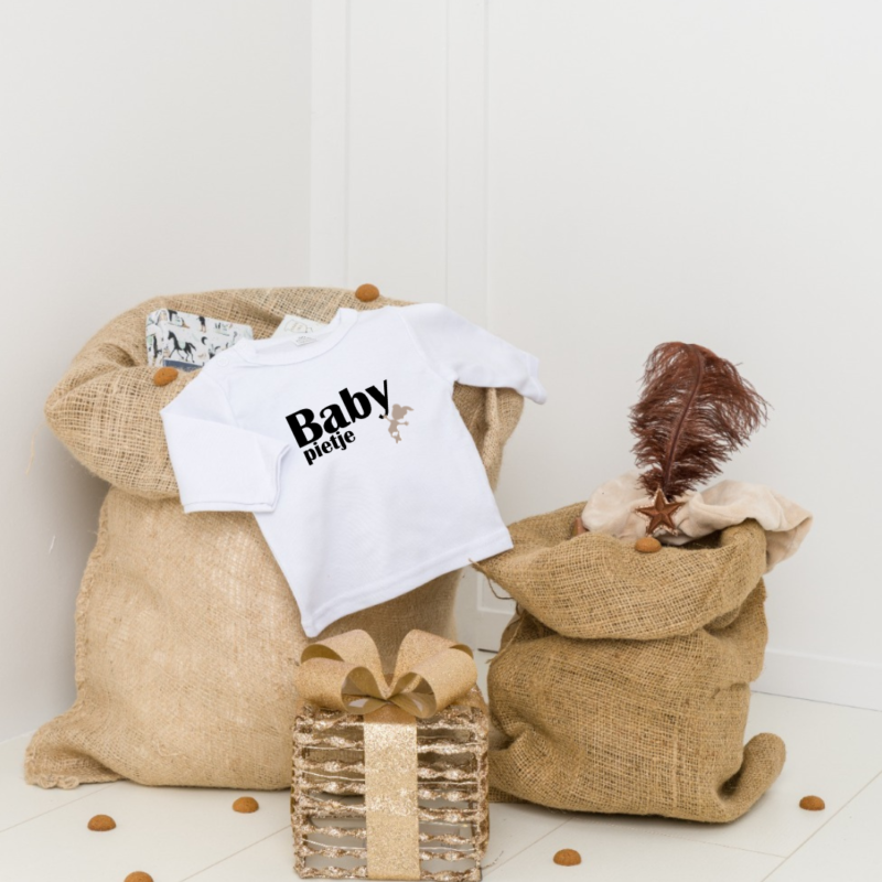 baby pietje shirt wit