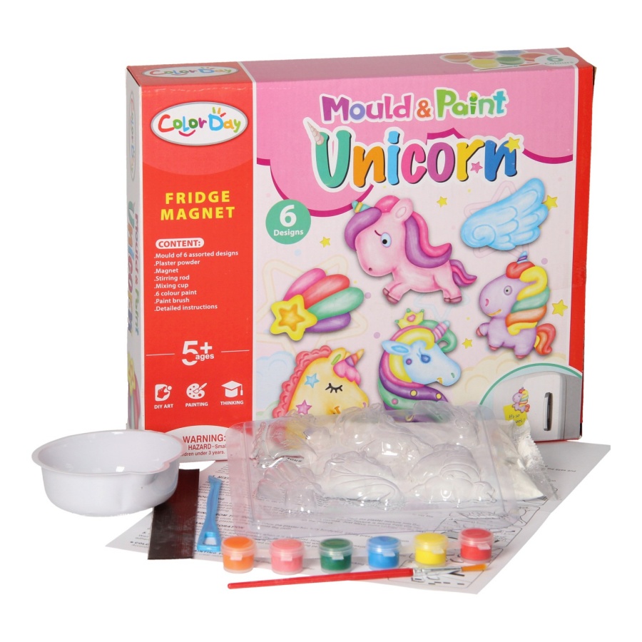 pakket klei magneten unicorn