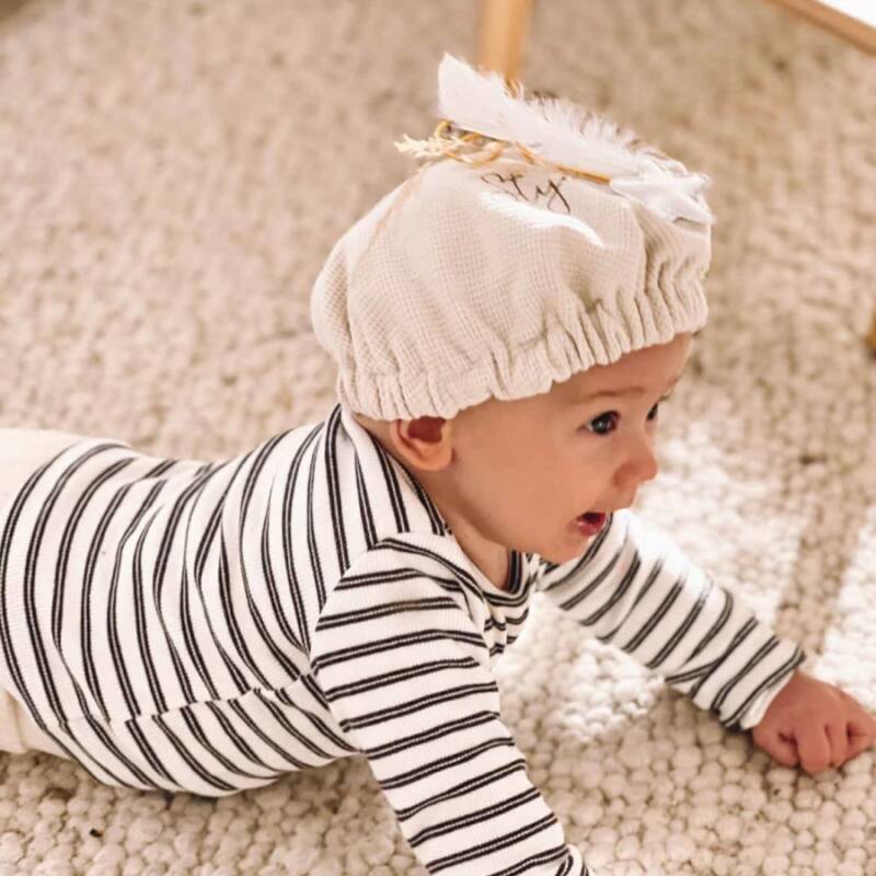 pietenmuts beige met naam