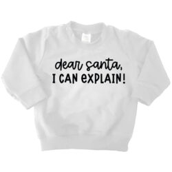 dear santa i can explain sweater wit