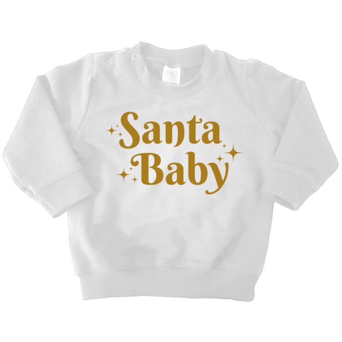 sweater wit santa baby shirt