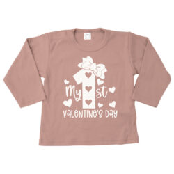 shirt eerste valentijn roze wit shirt eerste valentijn roze wit