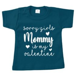 shirt sorry girls valentijn petrol