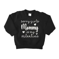 sweater sorry girls mommy valentine zwart sweater sorry girls mommy valentine zwart