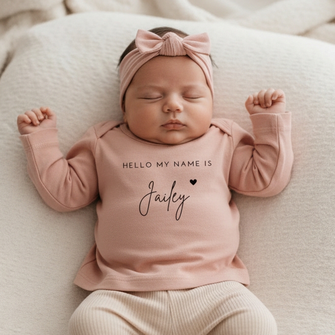 shirt hello my name is pink