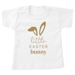 baby shirt pasen little easter bunny wit opdruk zand baby shirt pasen little easter bunny wit opdruk zand