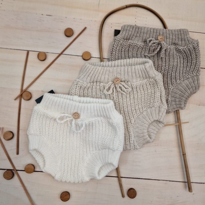 gebreide korte broek beige zyzio zuzia(4)