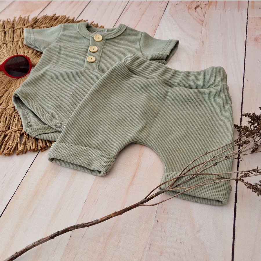 rib set khaki 1