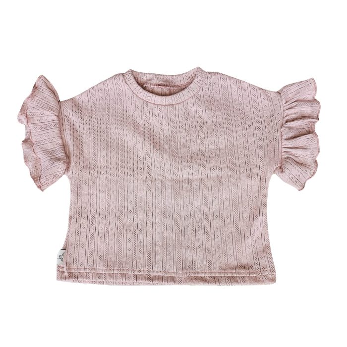 ruffle mouwen shirt meisjes