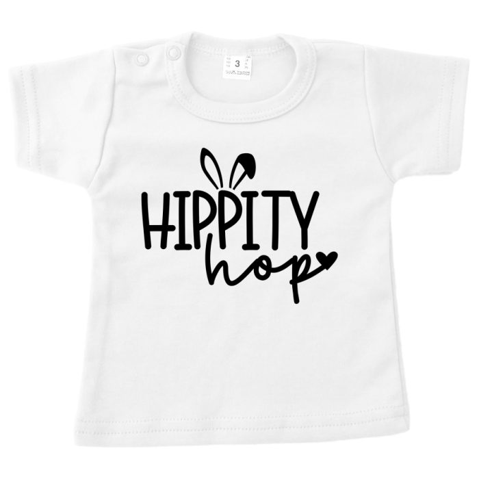 shirt pasen hippity hop wit