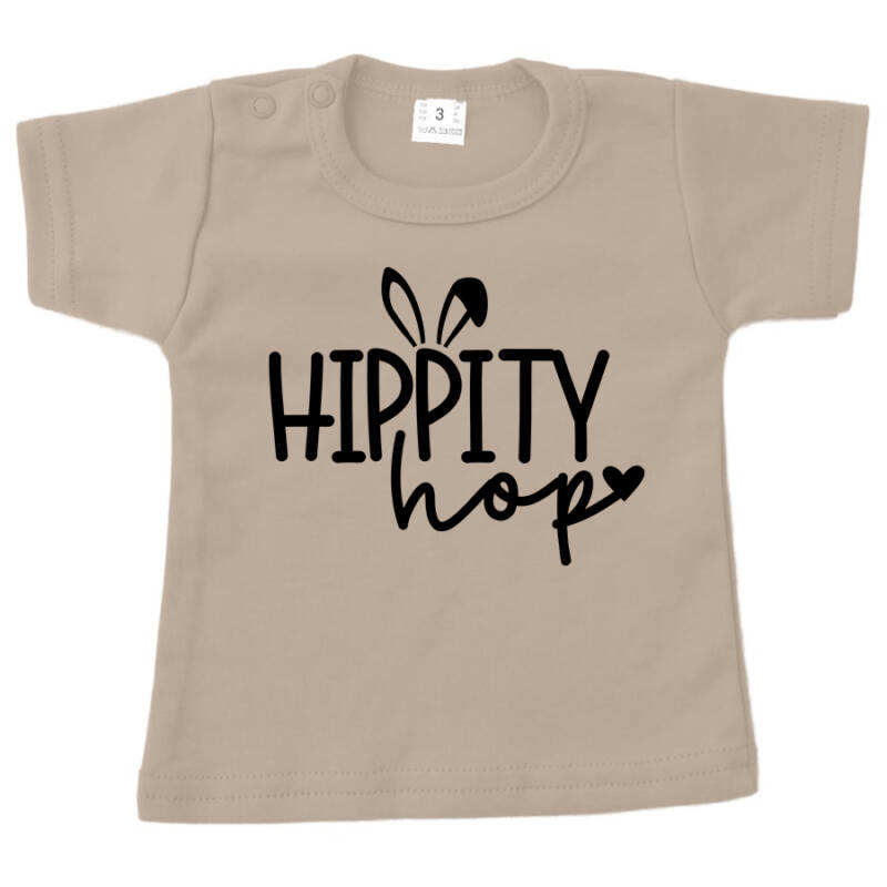 shirt pasen hippity hop zand opdruk zwart shirt pasen hippity hop zand opdruk zwart