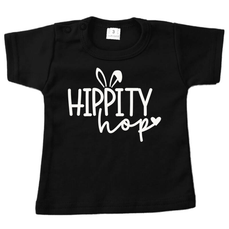 shirt pasen hippity hop zwart shirt pasen hippity hop zwart