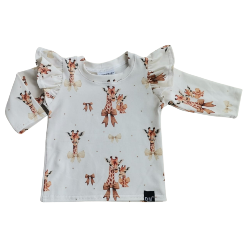 croyez que la mode chemise à volants girafe arc