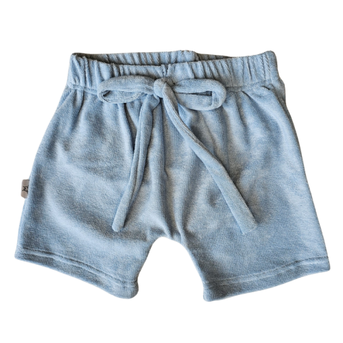 badstof short baby blauw