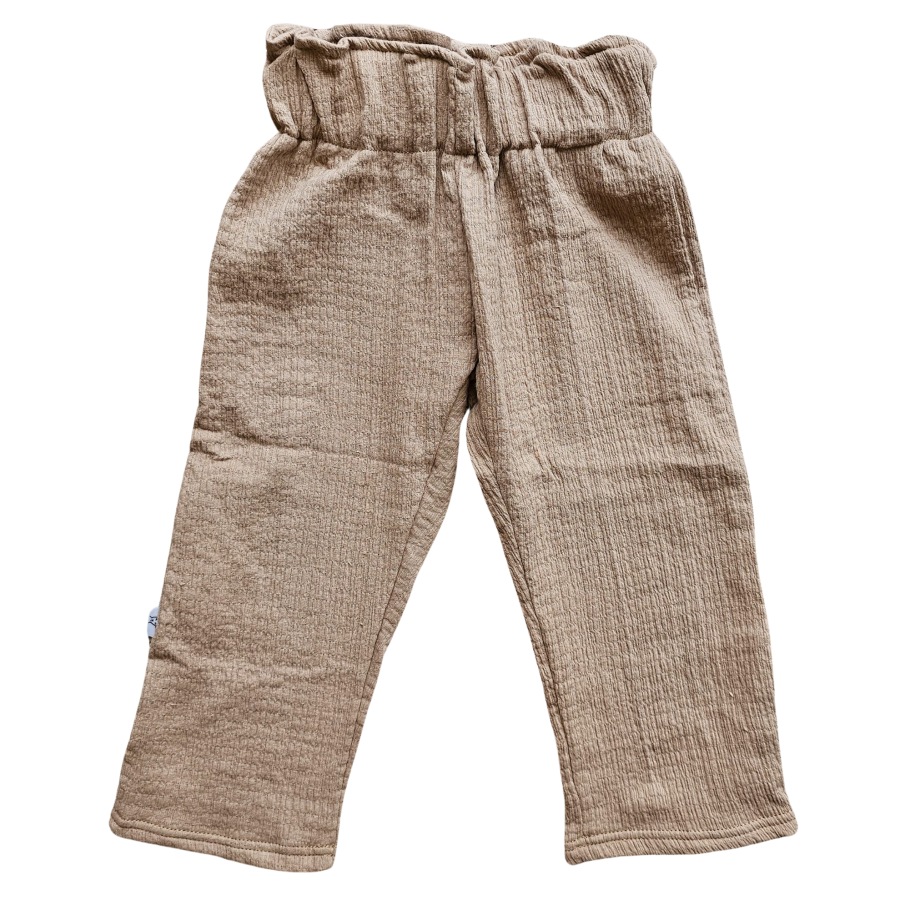 broek meisje hydrofiel lang beige