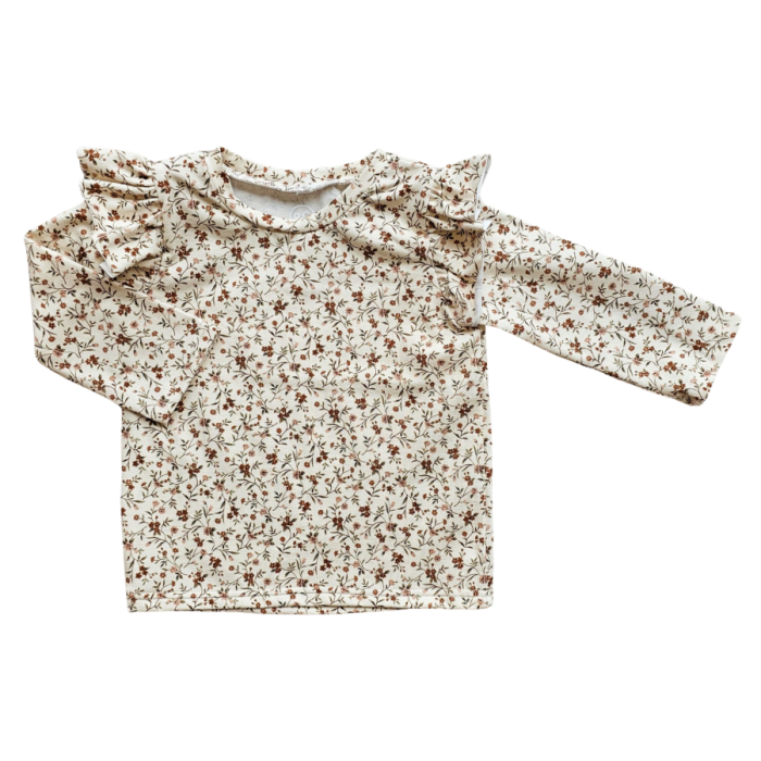 huppel shirt beige bloemen