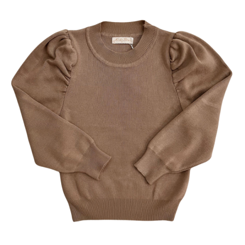 knit sweater taupe